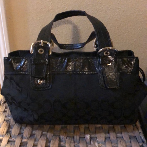 Black Coach Purse - Picture 4 of 8